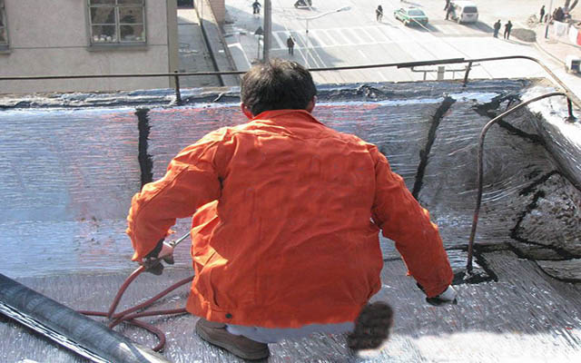屋面防水工程现场施工图